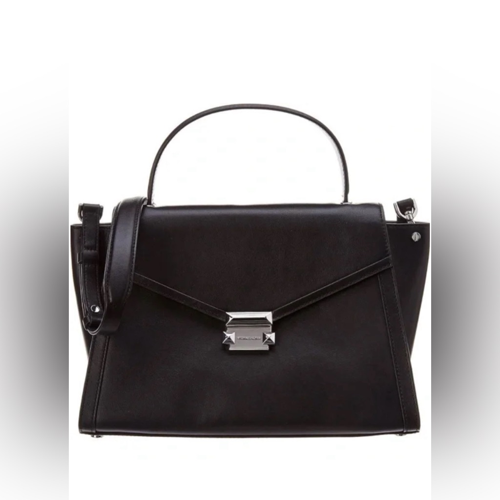 Michael Kors Black Whitney Leather Satchel